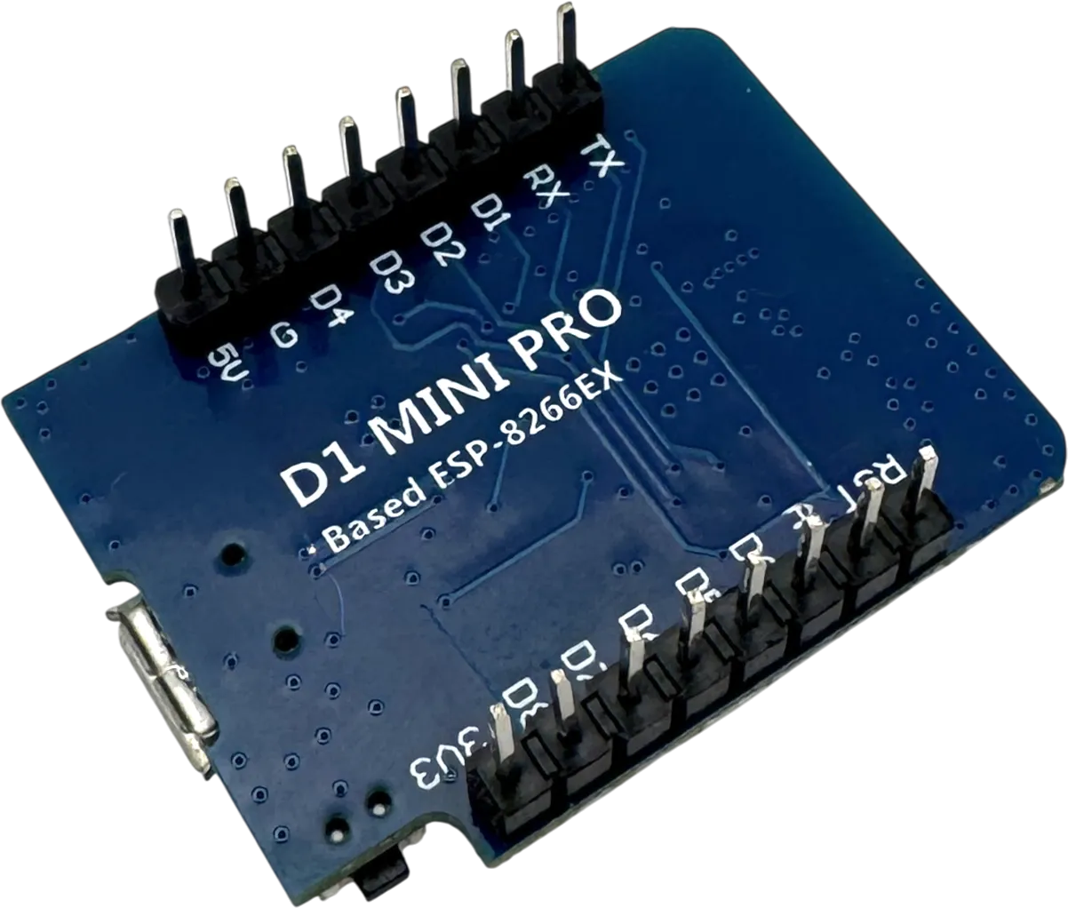 D1 Mini Pro Stiftleisten von unten