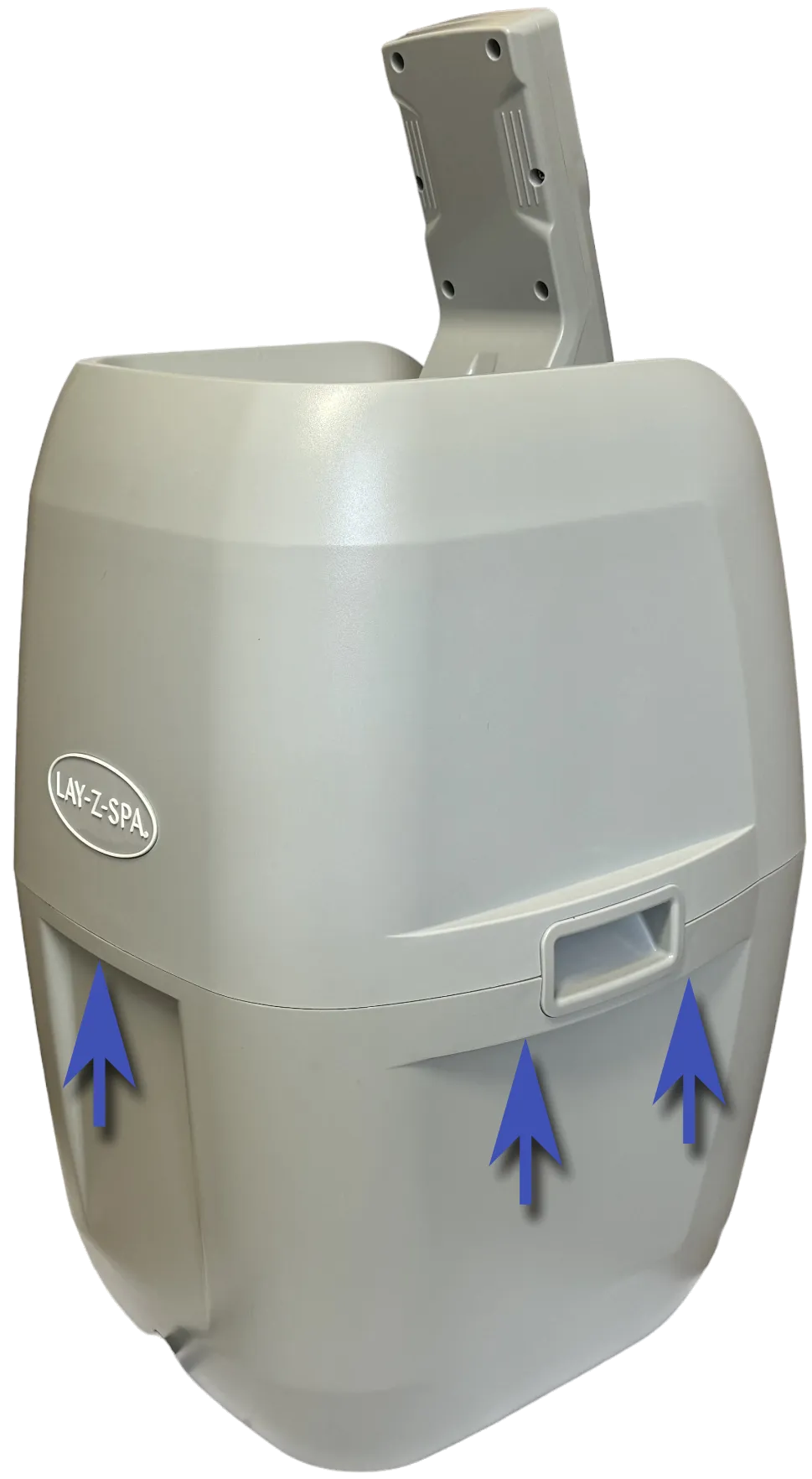 Position der Gehäuseschrauben an der S100101 Pumpe - Ansicht 2