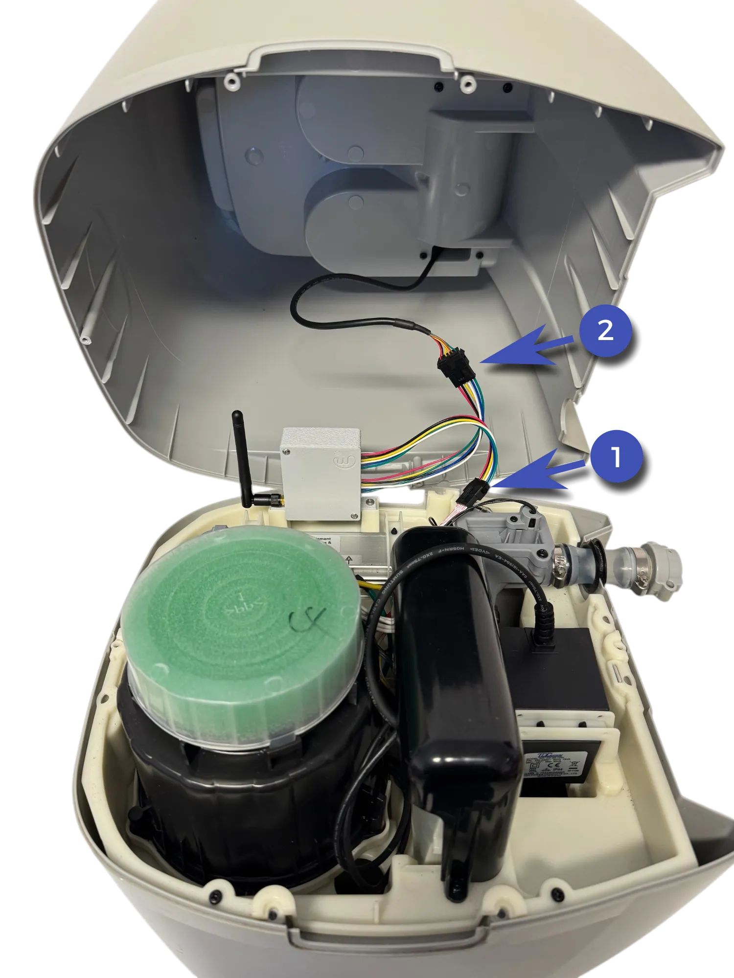 WifiWhirl-Modul mit Pumpe S100101 und Display verbinden