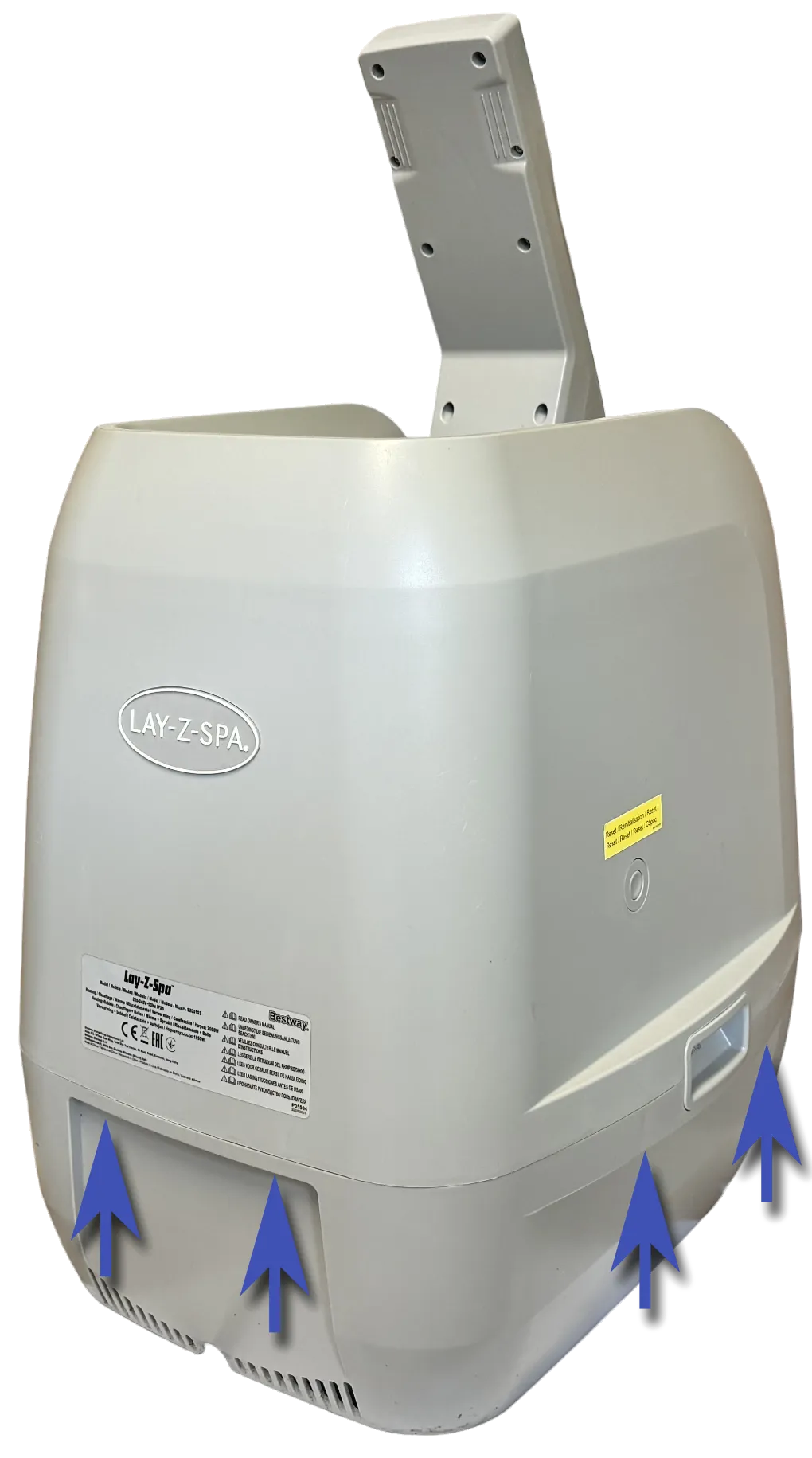 Position der Gehäuseschrauben an der S200102 Pumpe - Ansicht 2