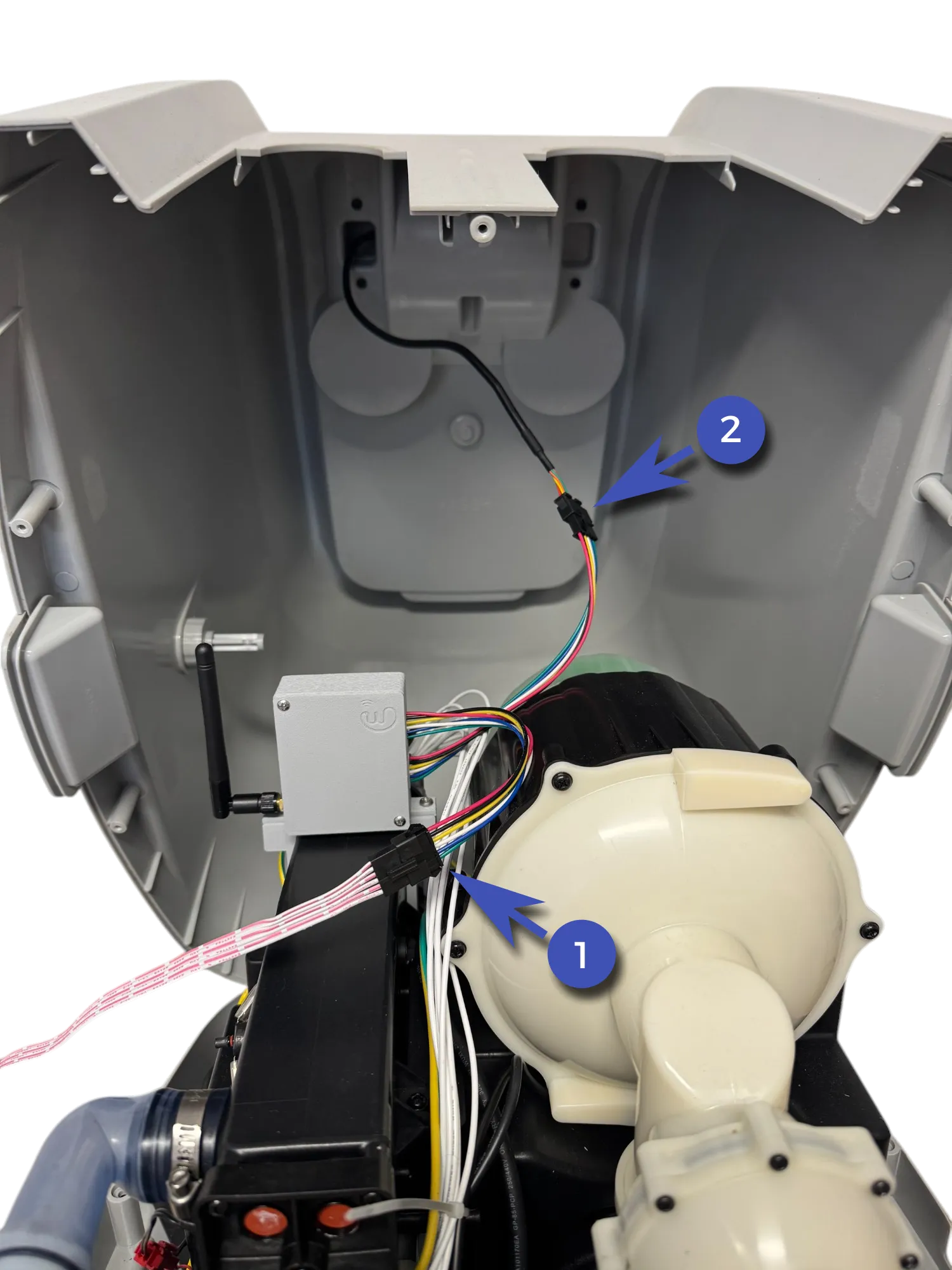 WifiWhirl-Modul mit Pumpe S200102 und Display verbinden